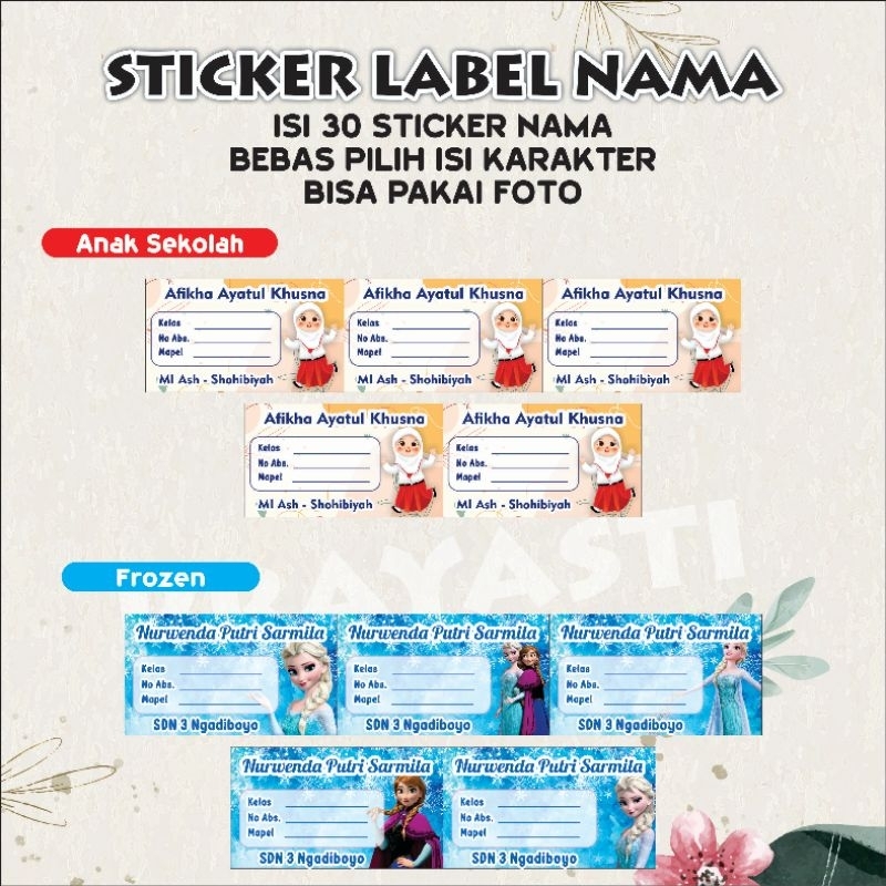 

STICKER LABEL MATA PELAJARAN TEMA KARAKTER (ISI 15PCS)