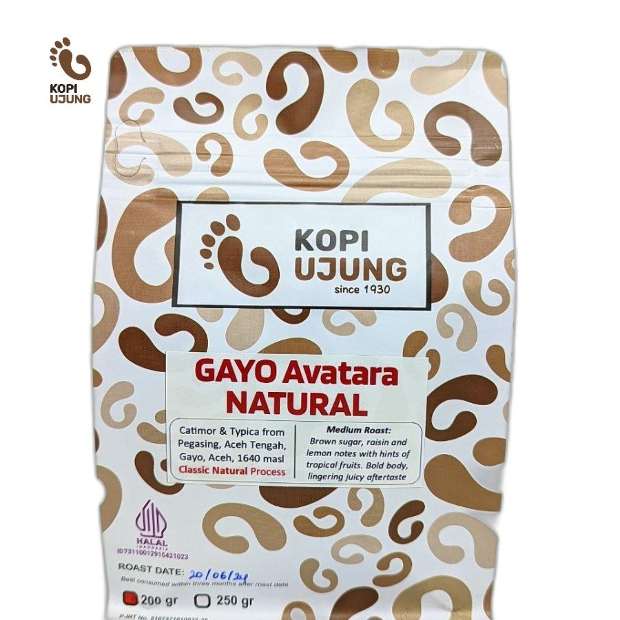 

Kopi Ujung Arabica Gayo Avatara Natural 200gr