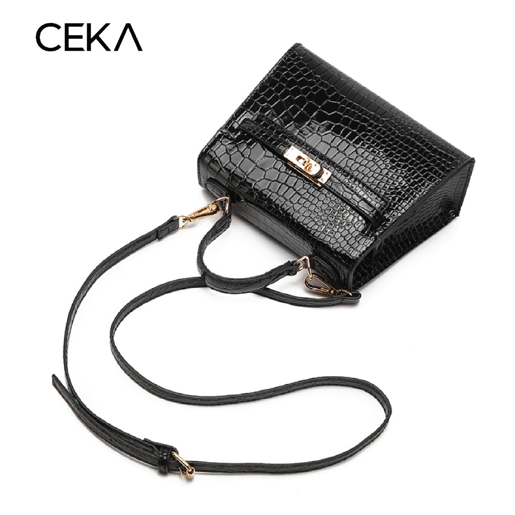 favorit ceka tas wanita sling bag tas selempang handbag tas kulit pu croco - kelly bag