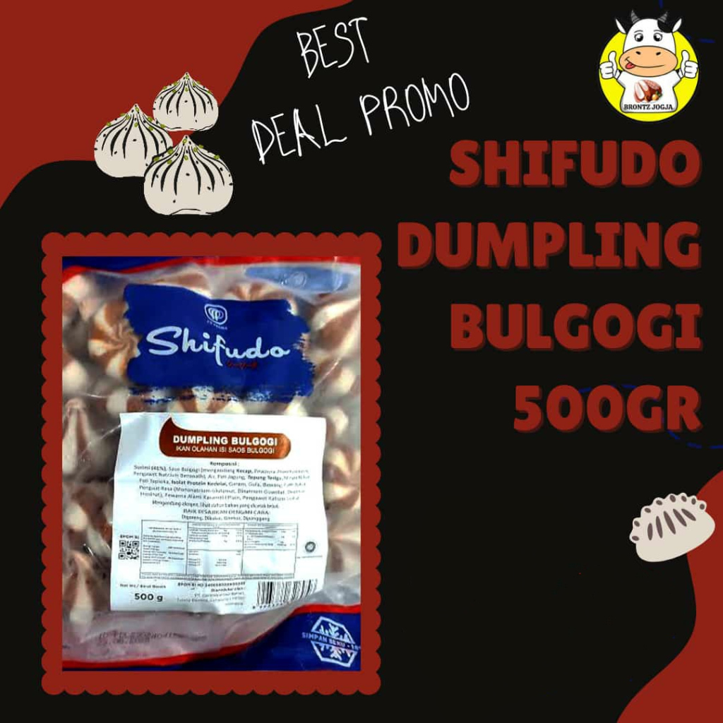 

SHIFUDO DUMPLING BULGOGI 500R-FROZEN FOOD-BRONTZ JOGJA