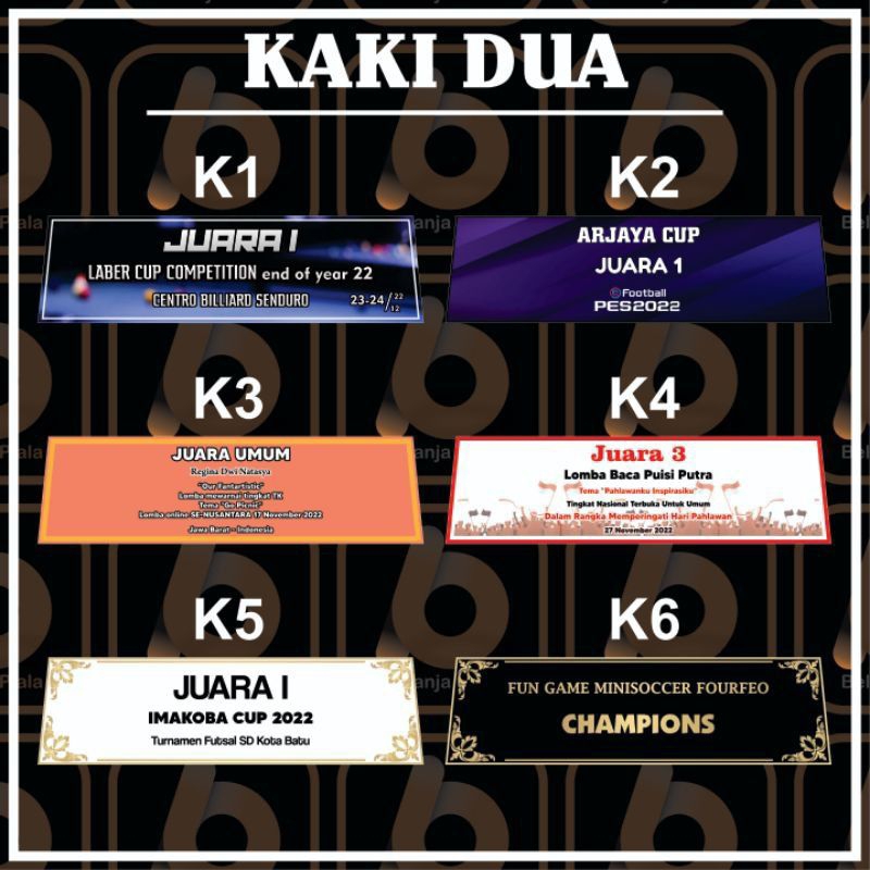 

STIKER PIALA KAKI 2, 3, dan 4 FREE STIKER LOGO BULAT