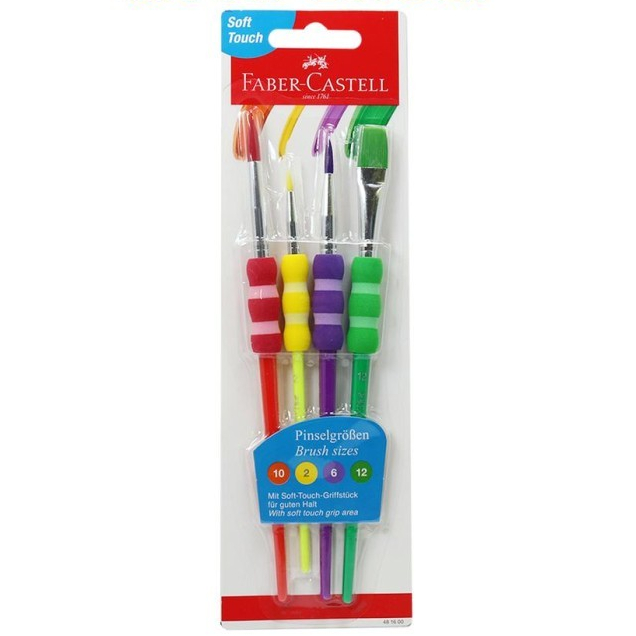 

TBMO GRIP BRUSH SET COLOURS-481600 FABER CASTELL
