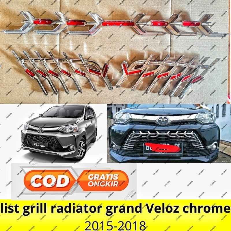 grill depan all new Avanza Veloz 2015 2016 2017 2018 front grill radiator trim chrome