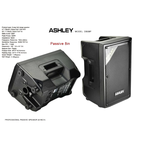 Speaker Pasif Ashley DB 08 P 8 Inch Original