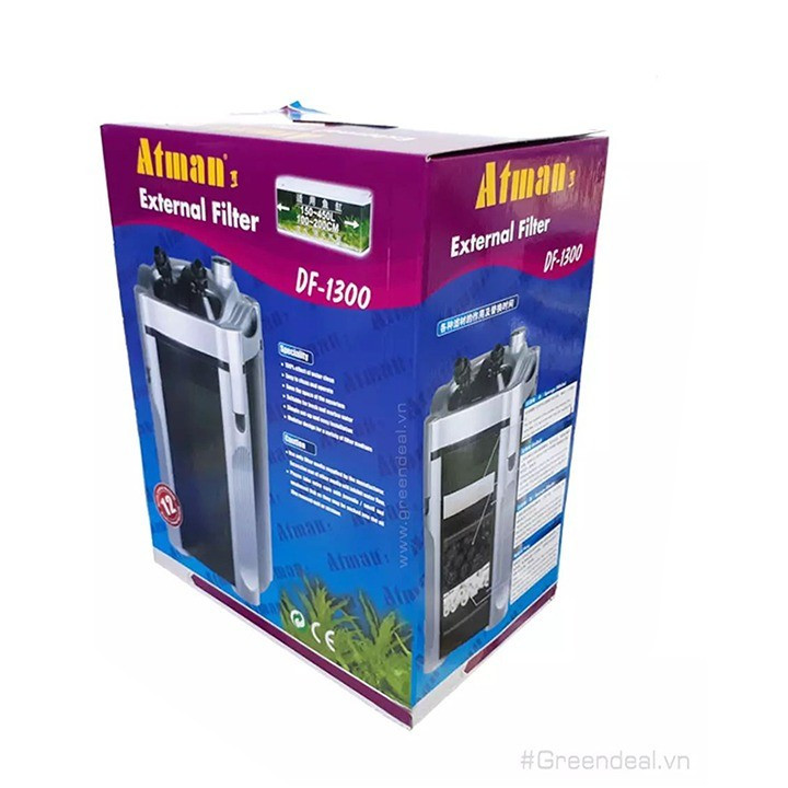 FILTER ATMAN DF-1300 AQUARIUM CANISTER EXTERNAL FILTER