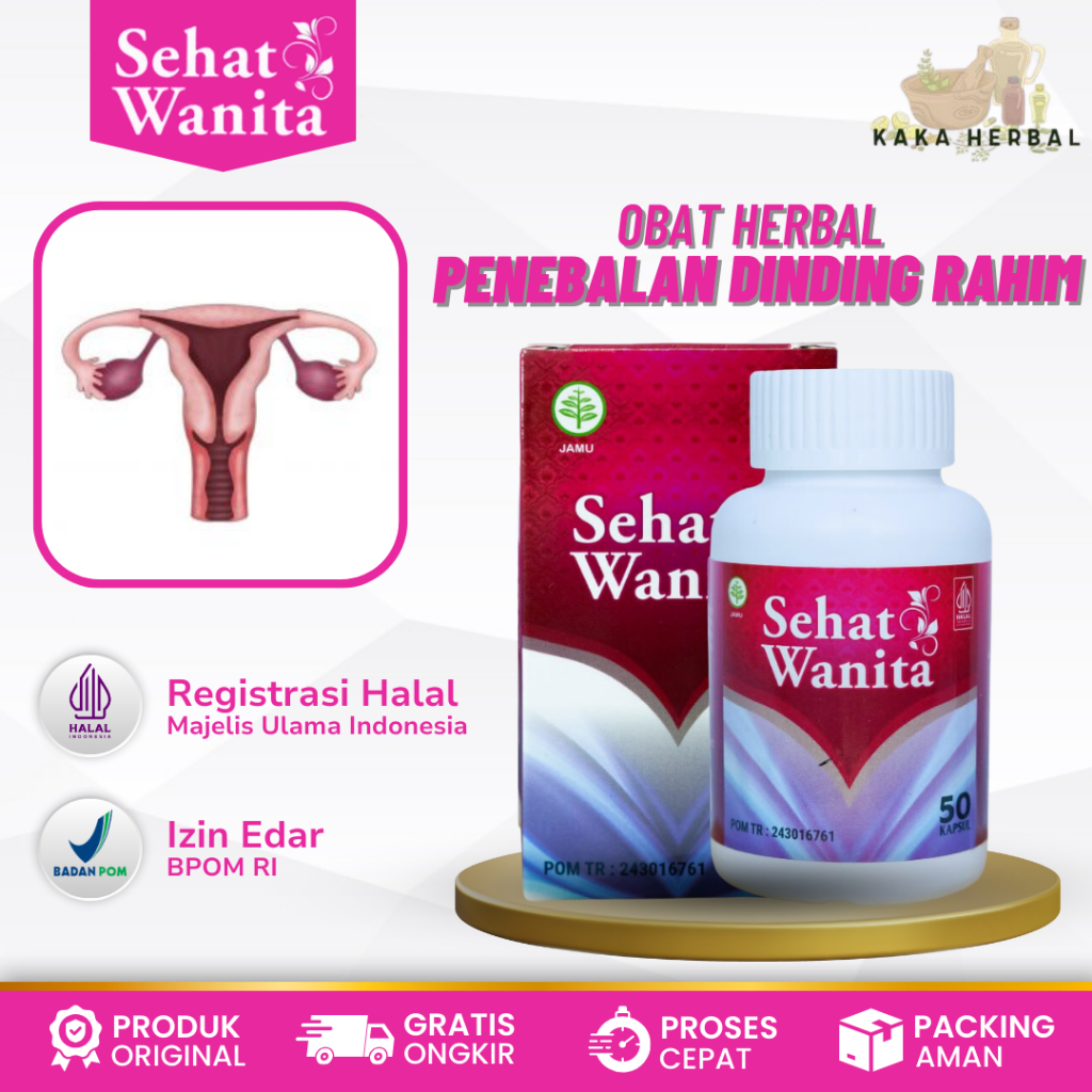 Kaka Herbal - Obat Penebalan Dinding Rahim, Rahim Kering, Radang Rahim, Penyubur Rahim, Penyubur Kan