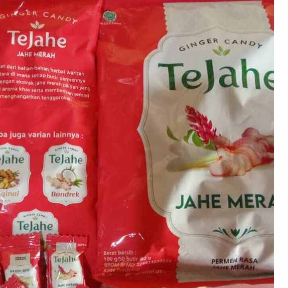 

TERMURAH 2 PICIS PERMEN TEJAHE JAHE MERAH GINGER CANDY 100 GRAM