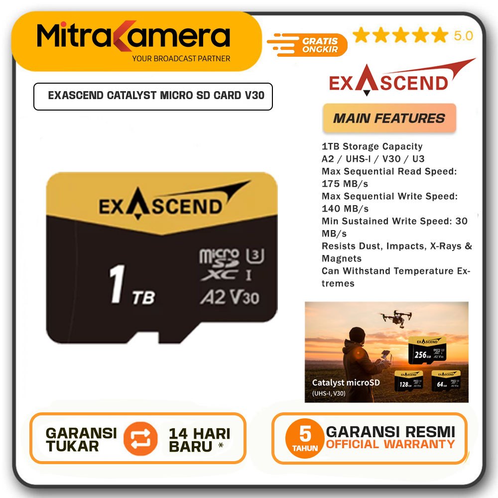 EXASCEND Catalyst 1TB micro SD card V30