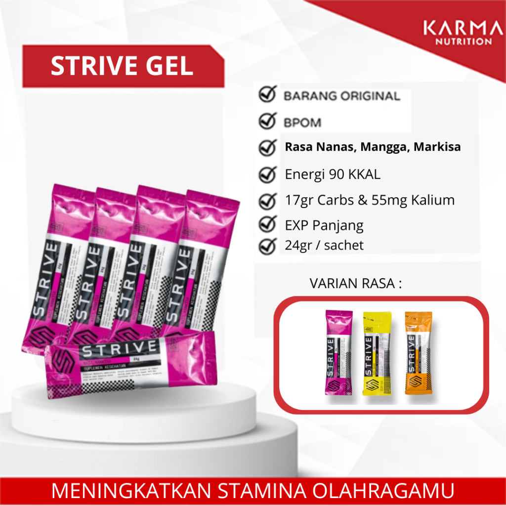 

Strive Energy Gel Markisa - 24 gr x 5 sachet