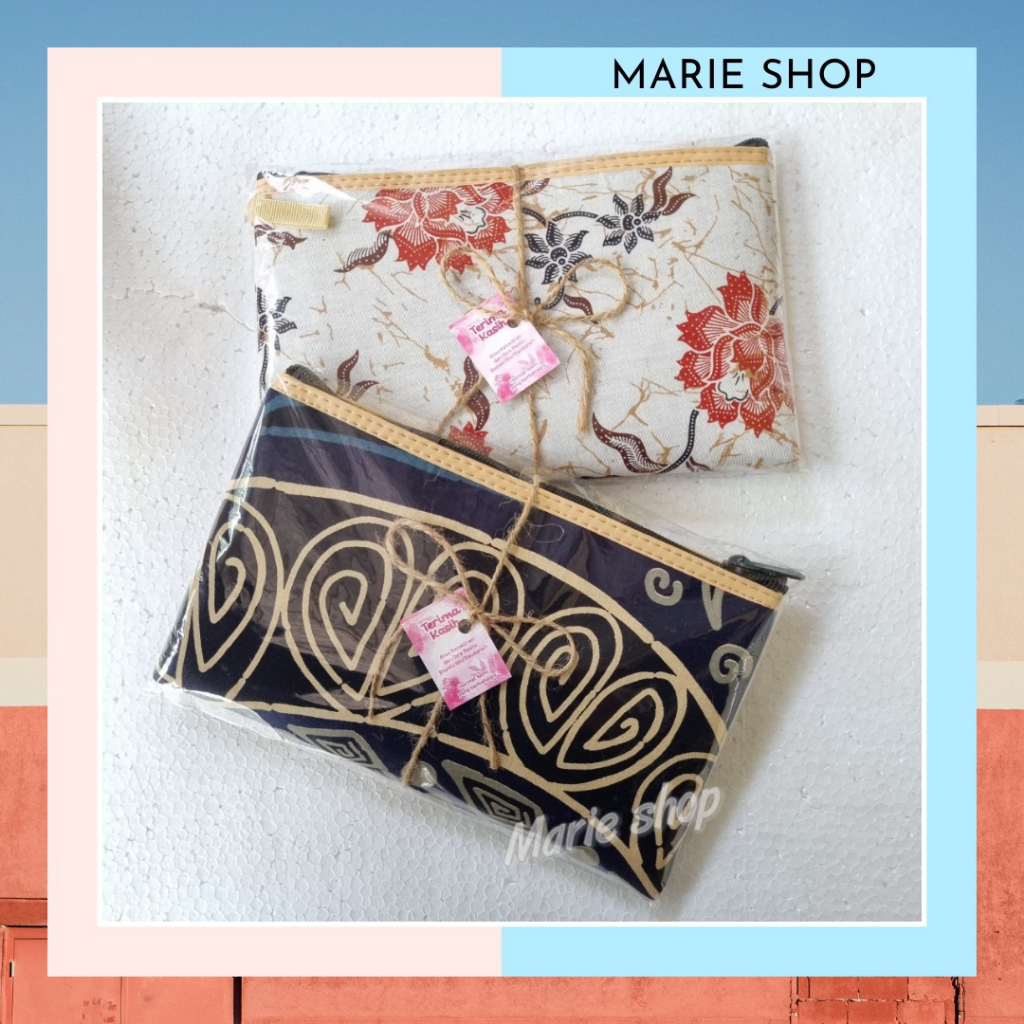 DOMPET BATIK SOUVENIR KEMAS / DOMPET BERANAK / SOUVENIR BATIK MOTIF PERNIKAHAN WEDDING