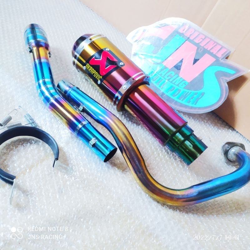 KNALPOT AKRAPOVIC LORENZO FOR Y15ZR INLET 50MM