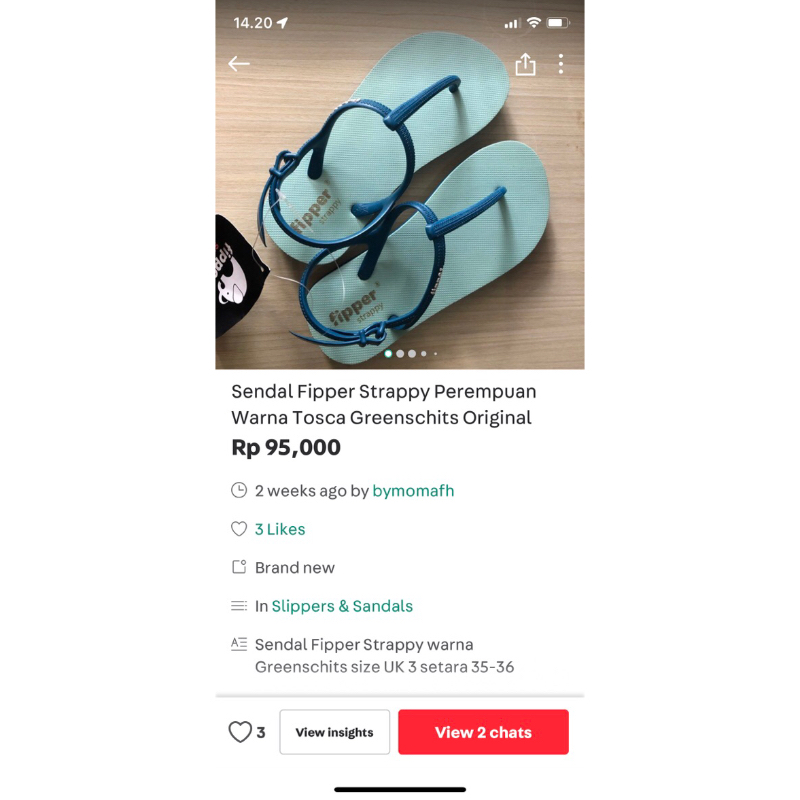 Fipper Strapy Sendal Perempuan Anak