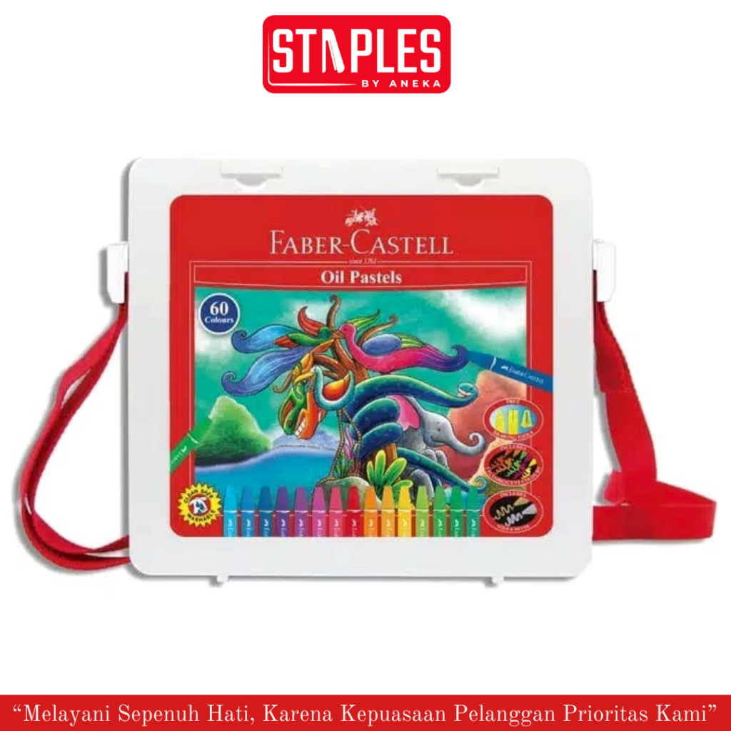 

Crayon 60 Warna Faber Castell / Hexagonal Oil Pastel Bag 60W Faber Castell