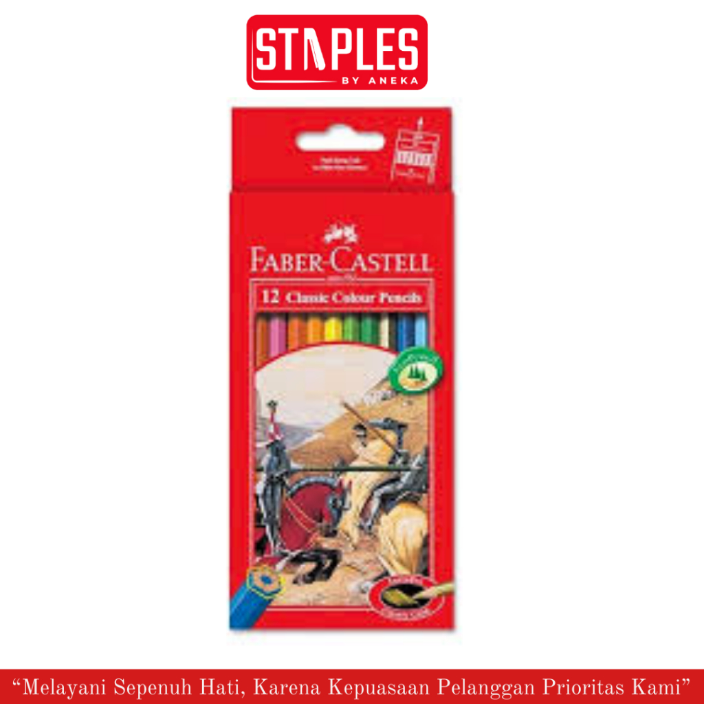 

Pensil 12 Warna Panjang Faber-Castell / Classic Colour Pencils