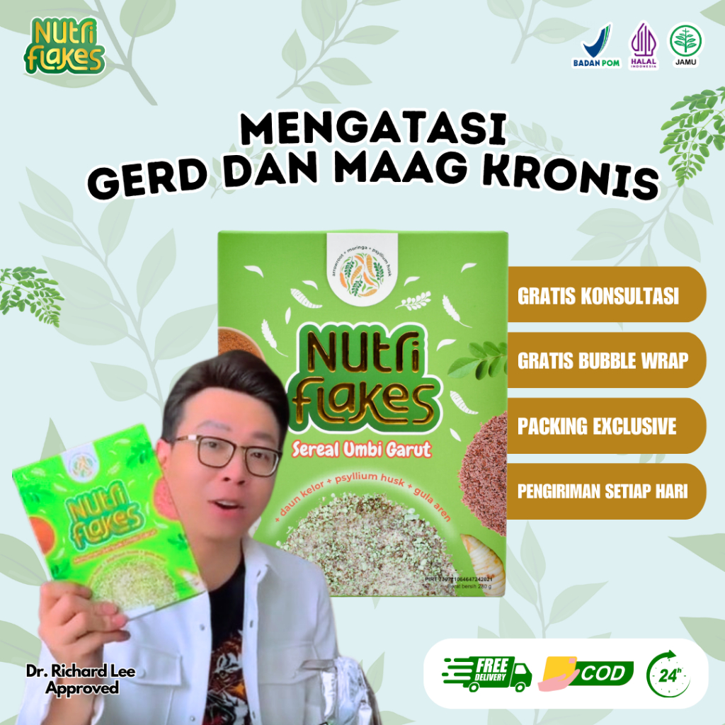 

NUTRIFLAKES - Solusi Tepat Mengatasi Maag Kronis Dan Gerd