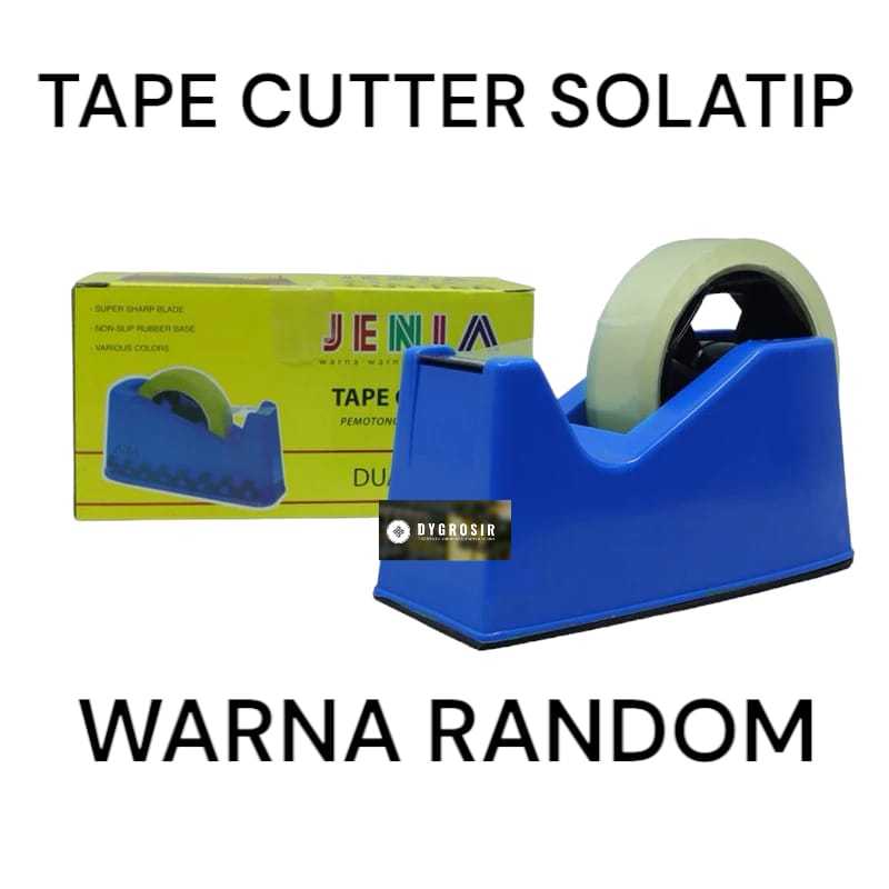 

DY ~ Tape Dispenser isolasi Jenia | Tape Cutter | Tempat Pemotong Lakban Solasi