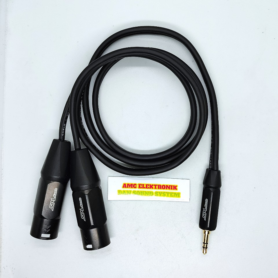 JACK INPUT HP CUSTOM JACK 3.,5 SPL TO DUAL XLR CANON MALE SPL AUDIO GCA 1300