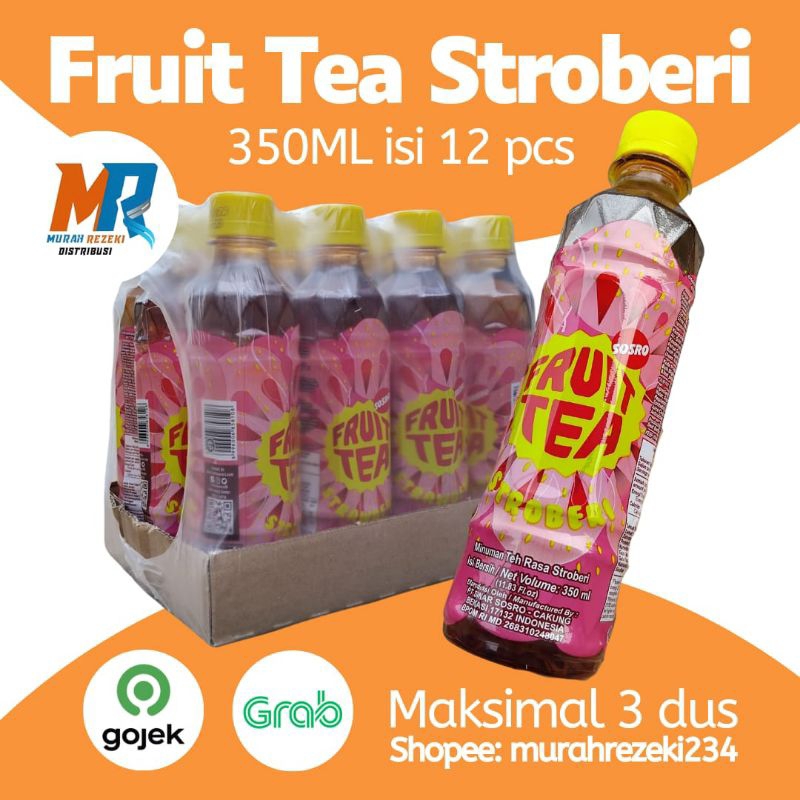 

fruit tea 350ml rasa markisa isi 12 botol