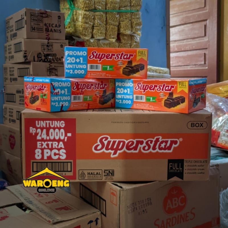 

Superstar Triple Chocolate Box isi 21 Pcs 320 gr