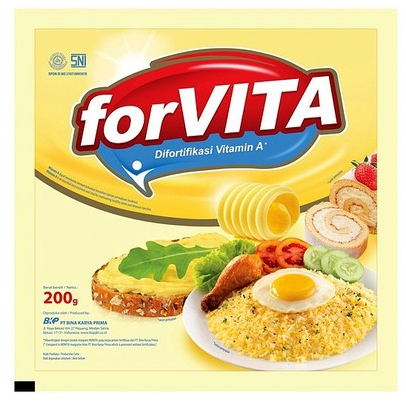 

Forvita sachet 200gr - margarin sachet - mentega - margarin