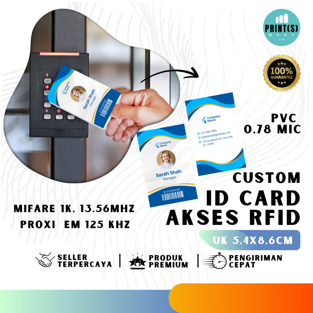 

Id Card RFID custom Kartu Akses elektronik ke gedung kantor perumahan parkiran kamar hotel dll