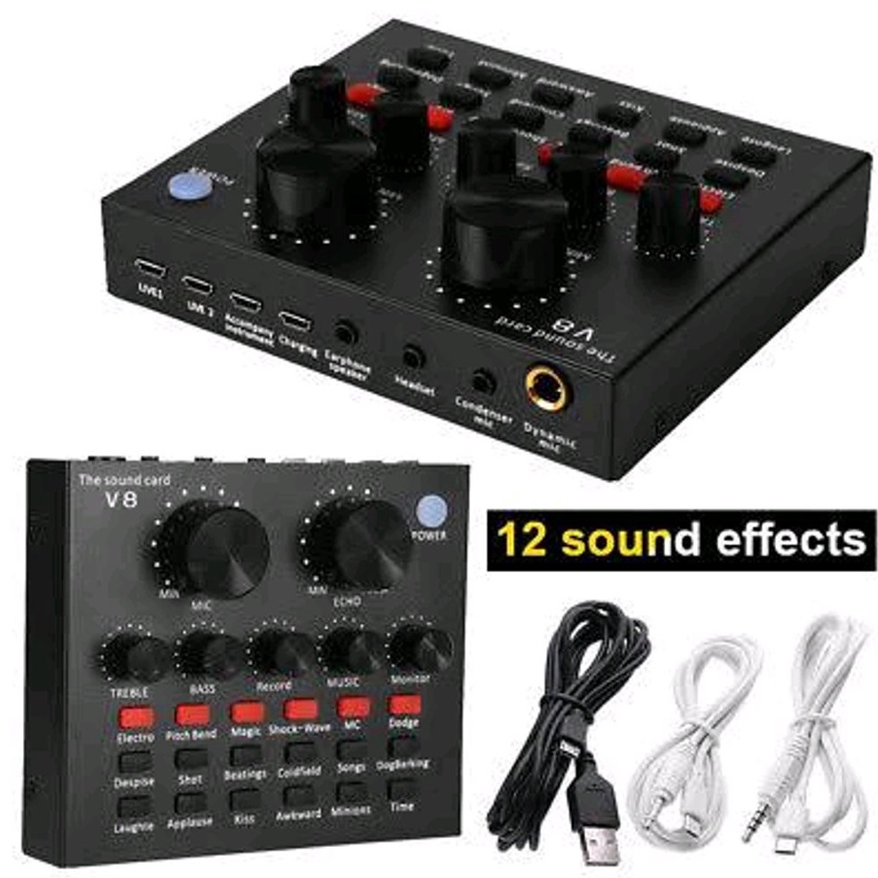 KODE V18I TrendSound card V8 Mixer SoundCard V8 MIXER Audio USB External Soundcard