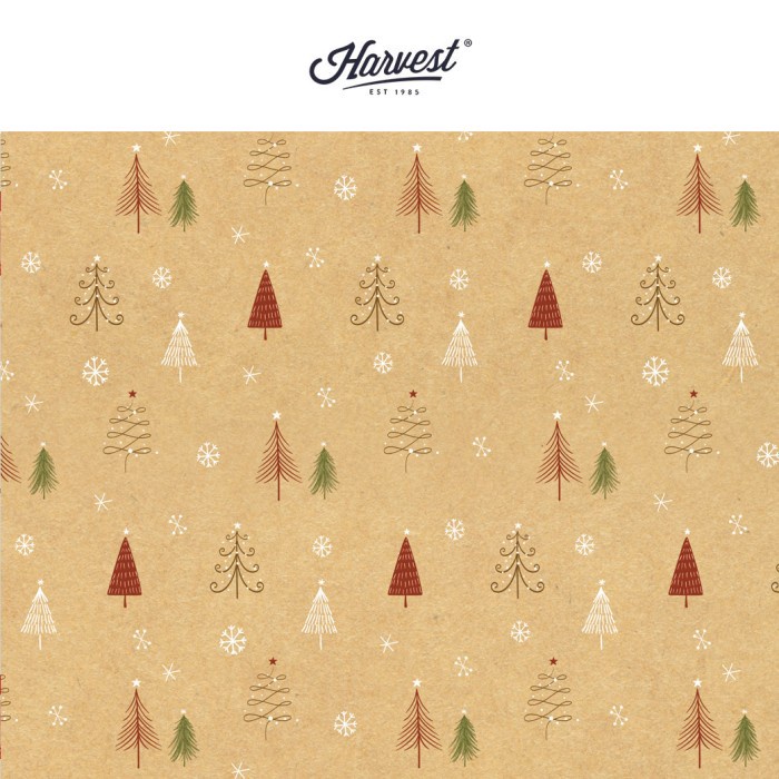 

LANGSUNG BELI GAN Kertas Kado Natal Harvest Wrapping Paper Xmas Shining Trees