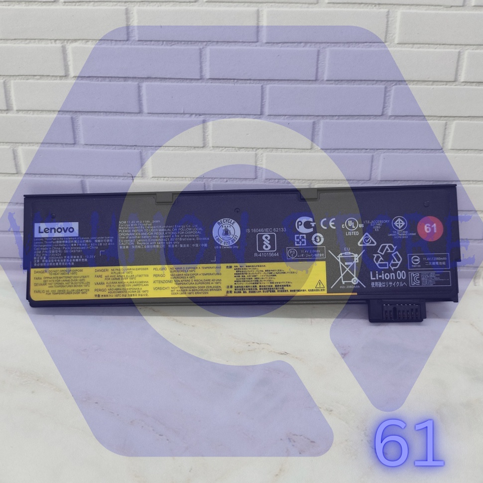 BATTERY BATERAI LENOVO THINKPAD T47 T57 T48 T58 A475 A485 P51S P52S 1AV427 SB1K97584 ORIGINAL d A8I3