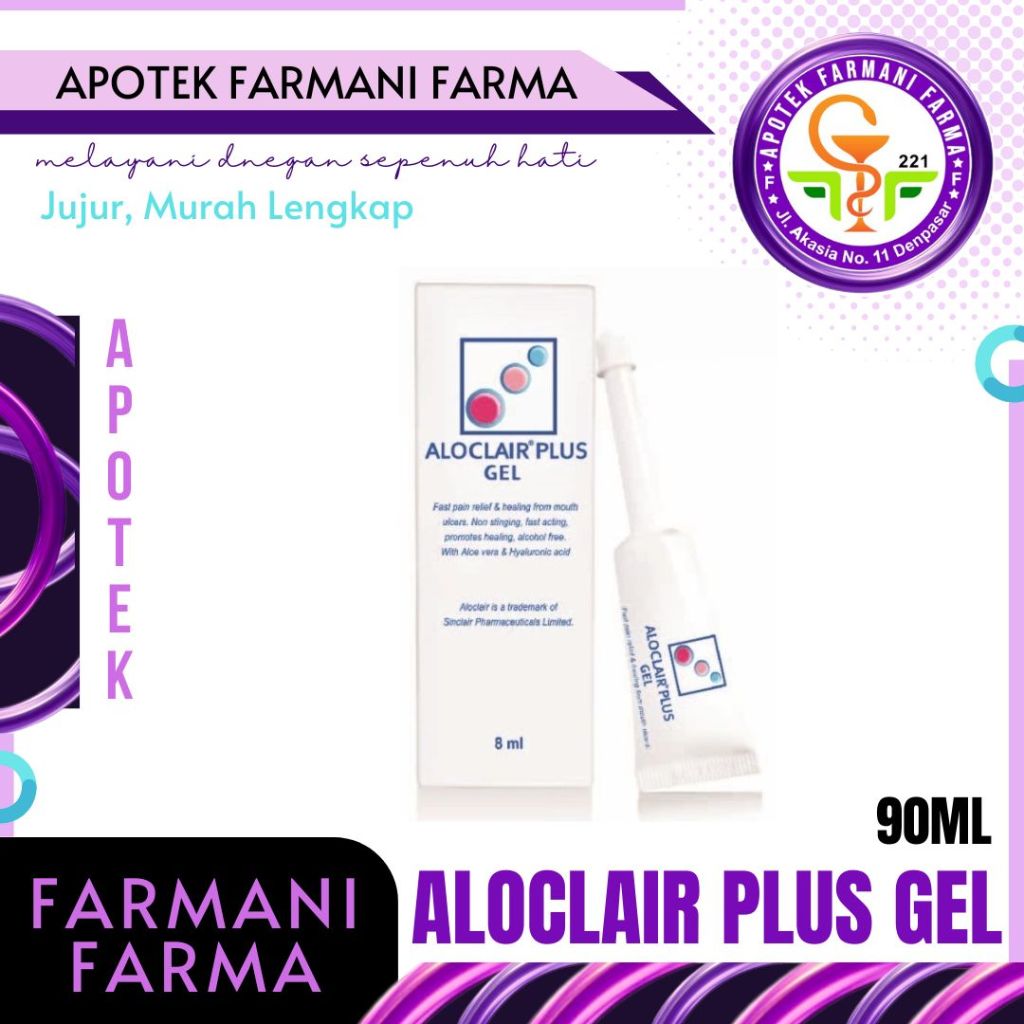 Aloclair Gel Plus 8 ml / Gel Sariawan / Obat Sariawan / Obat Herbal Sariawan