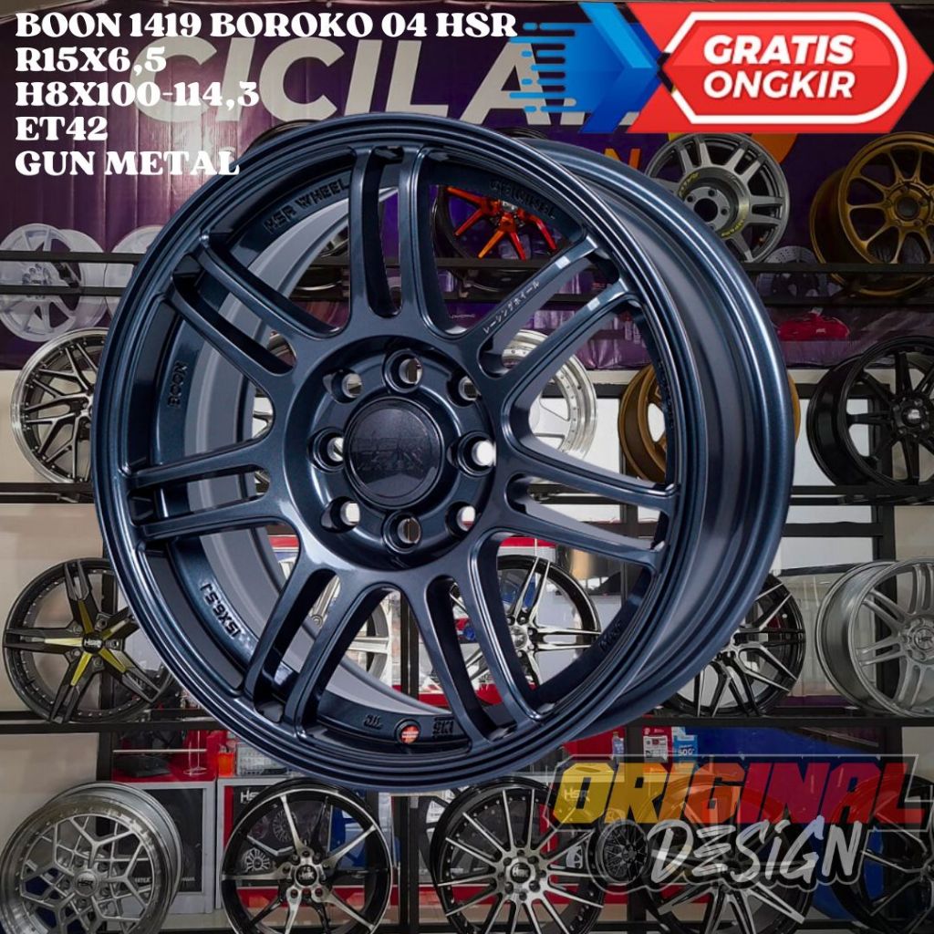 Velg Mobil ETIOS , FIESTA , SIRION , CONFERO , HSR BOON RING 15 R15