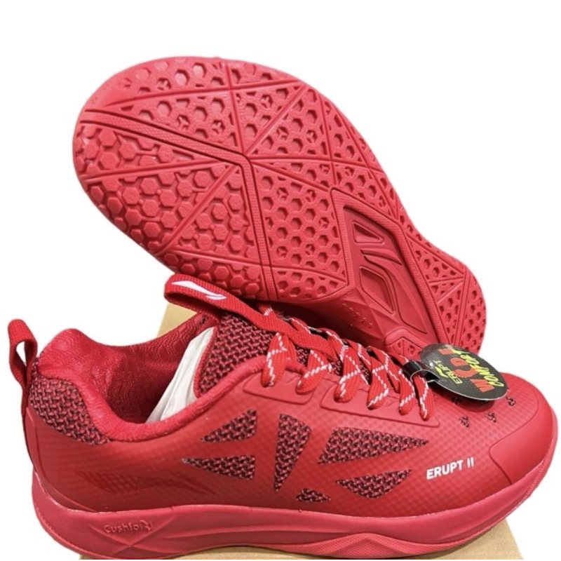 Sepatu Badminton Lining Erupt II Wide Red SALEE