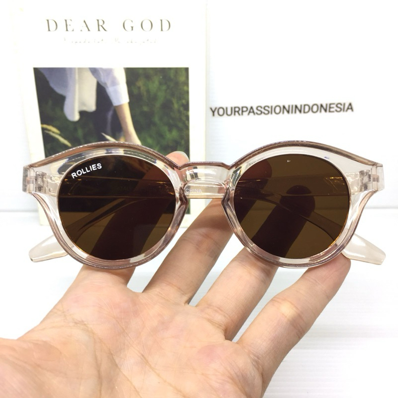 VV800 Kacamata Hitam Gaya Kacamata Fashion Model Oval Cowok Cewek