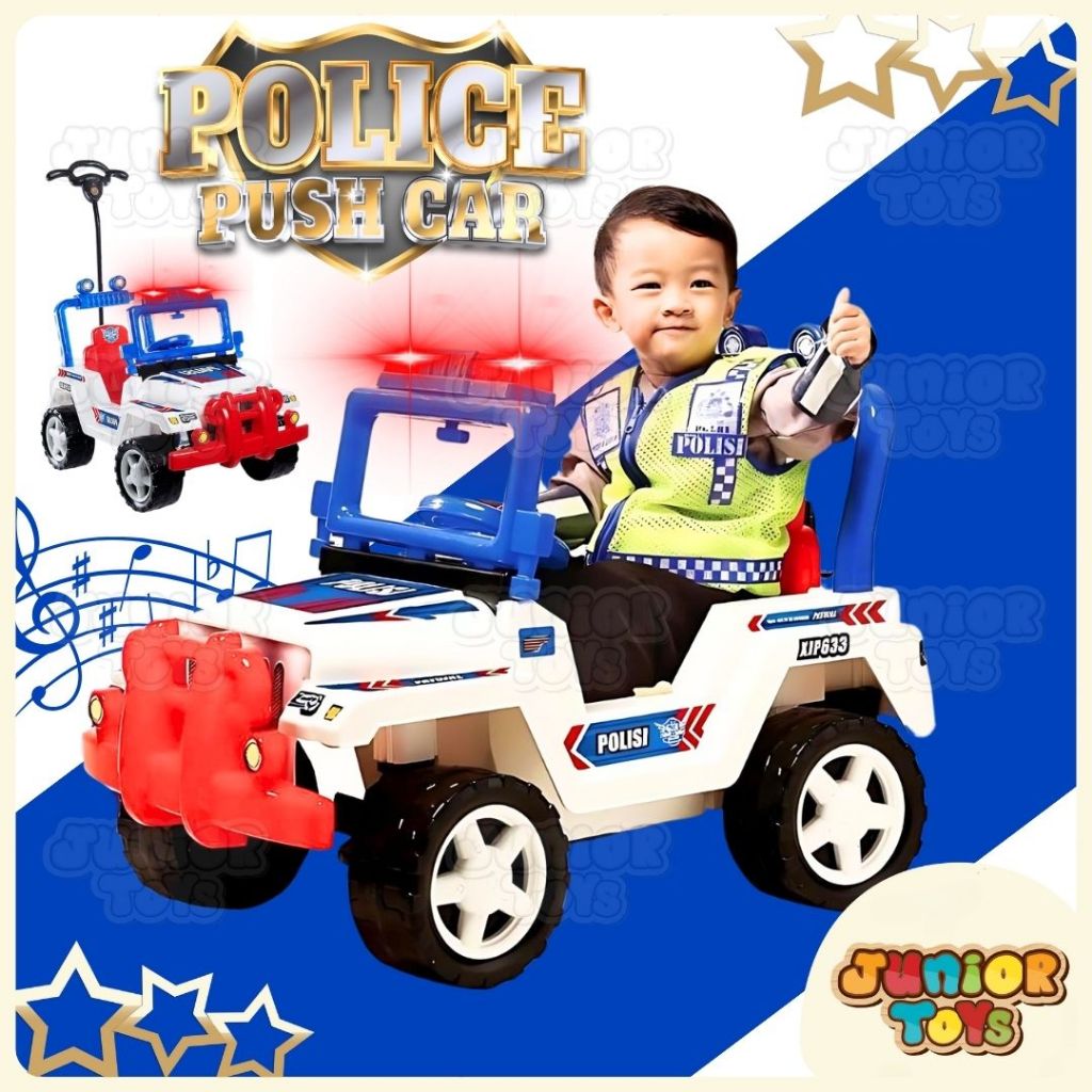 Mainan Mobil Polisi Bisa Dinaiki Mobilan Dorong Anak Ride On Toys