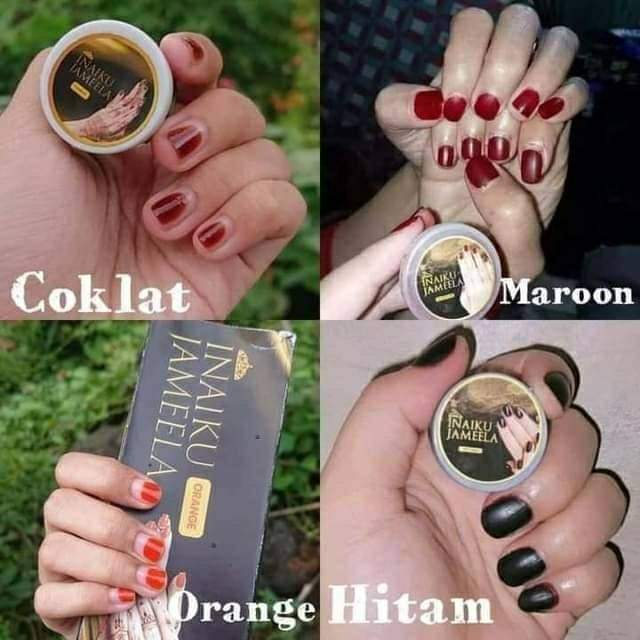 INAIKU JAMEELA VIRAL PACAR KUKU KUTEK |CAT KUKU WARNA TAHAN LAMA