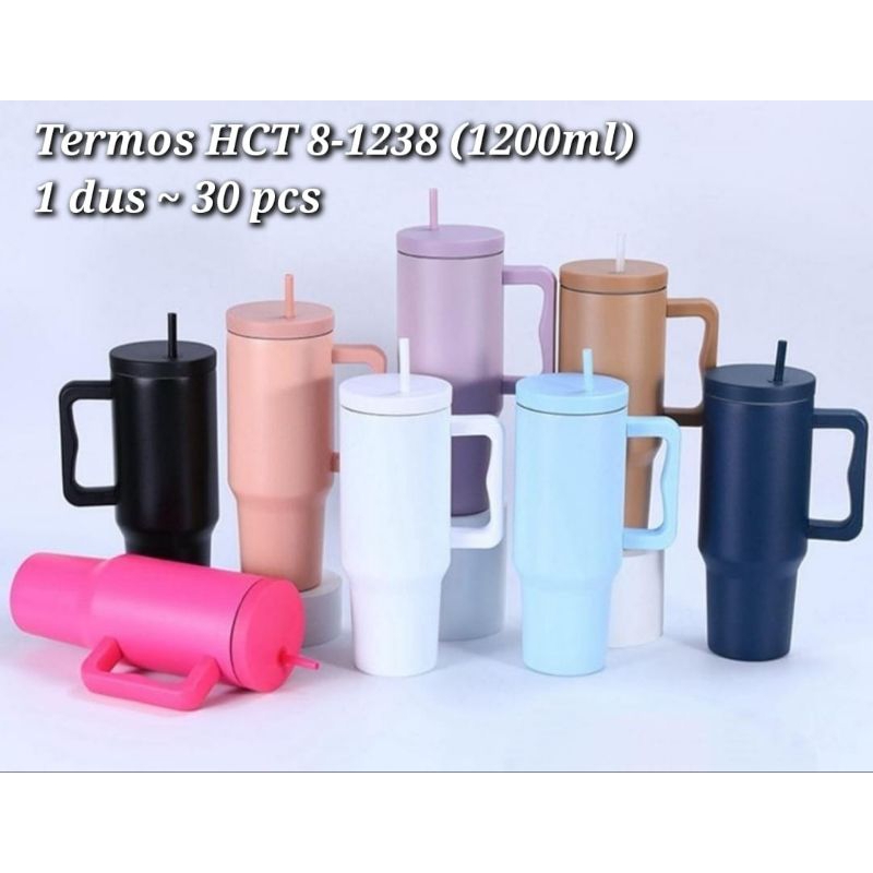 termos & tambler 1200ml grade tebal bahan stainless sus 304