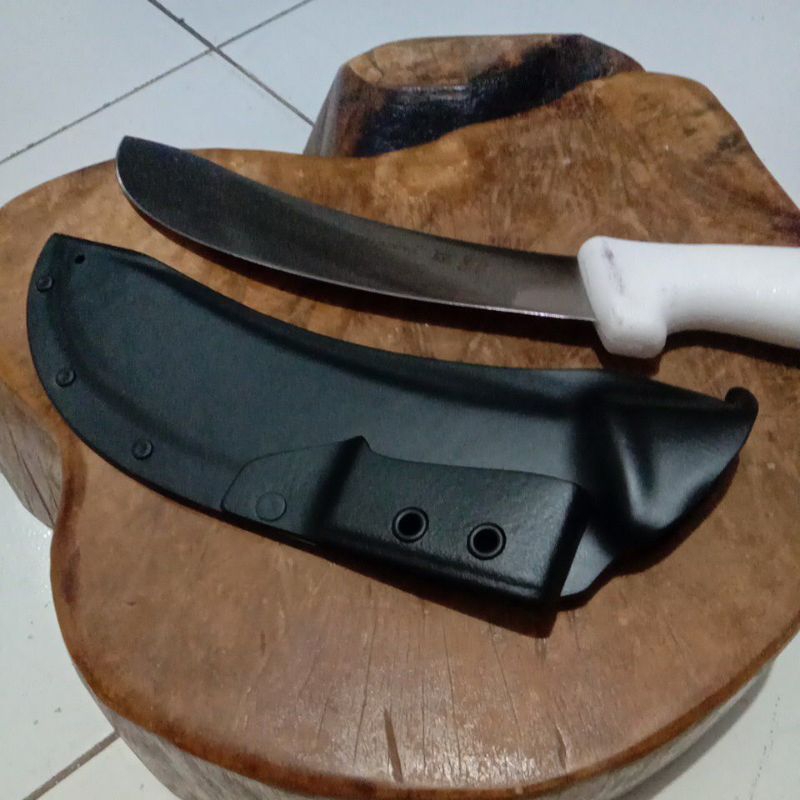 Sarung pisau PVC tramontina seset kulit 7 inci.24606/087