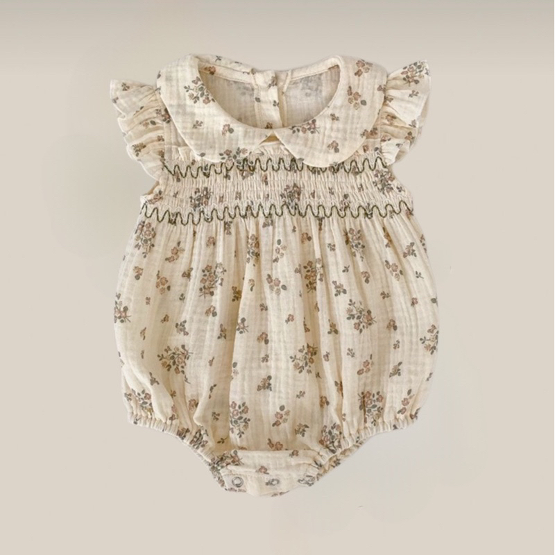 Onnieoppa | STY HELEN Smocked Baby Bodysuits |