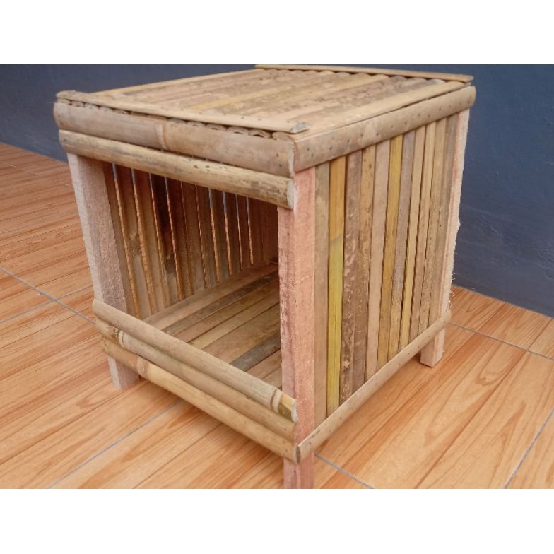 KODE B12S Tarangan Tempat Ayam Bertelur Bambu Rakitan