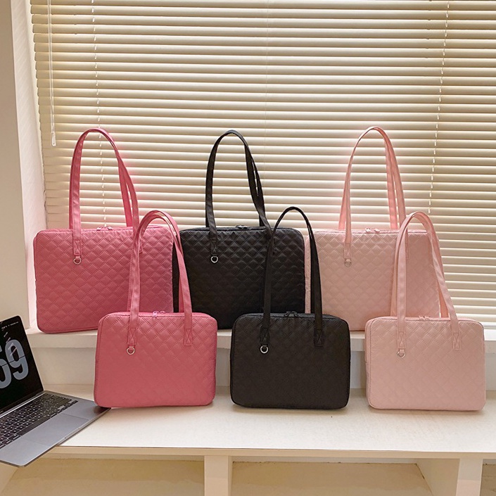 KODE E14P Tas Laptop Gaya Korea Ins Tas Bahu Portabel Modis Lucu Bahan Tahan Air Cocok untuk Mac m1 