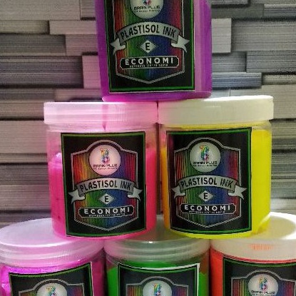 

KODE B22X Tinta Sablon PLASTISOL FLOURESCENT Brain Plus VIOLET 5gr
