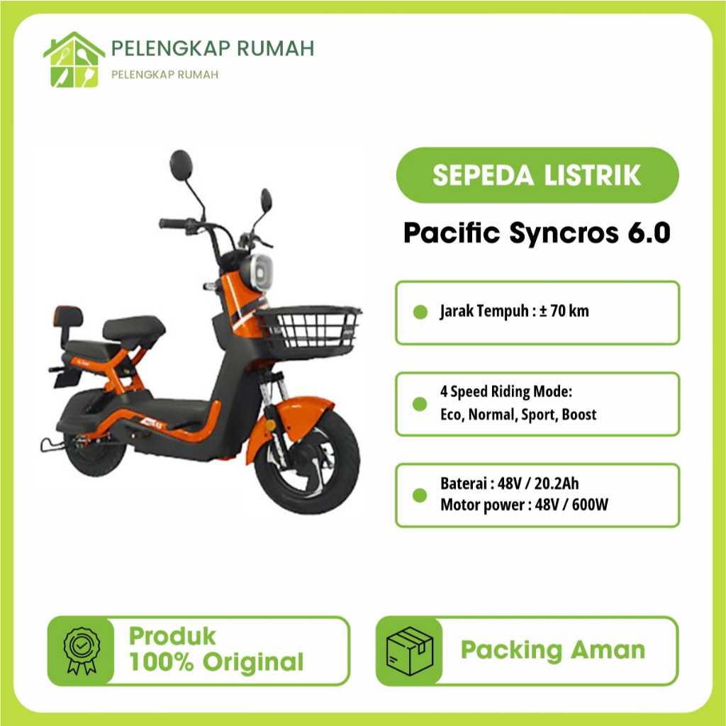 Sepeda Listrik Pacific Pasific Electric Bike type Syncros 6.0, Syncros 7.0, Syncros 8.0 GratisOngkir