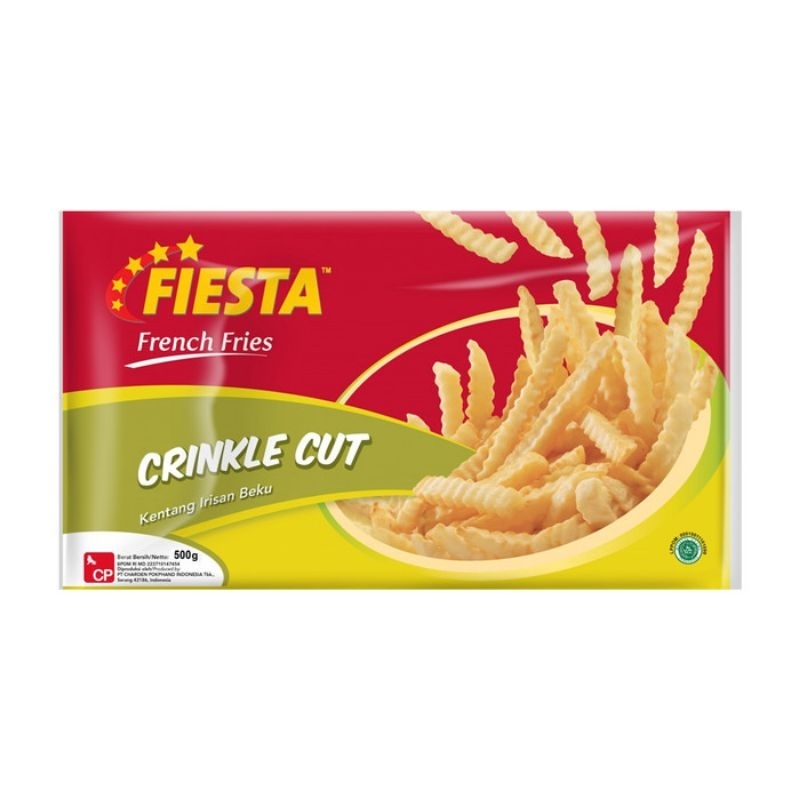 

fiesta crincle cut 500gr / kentang goreng beku