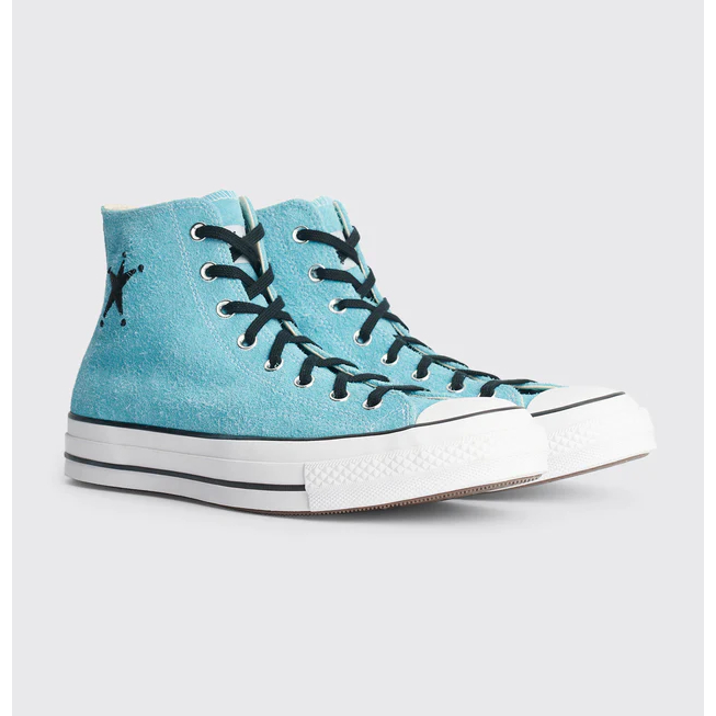 Converse Chuck 70 70s STUSSY Stüssy Embroidered Signature Star Logo Suede Sky Blue