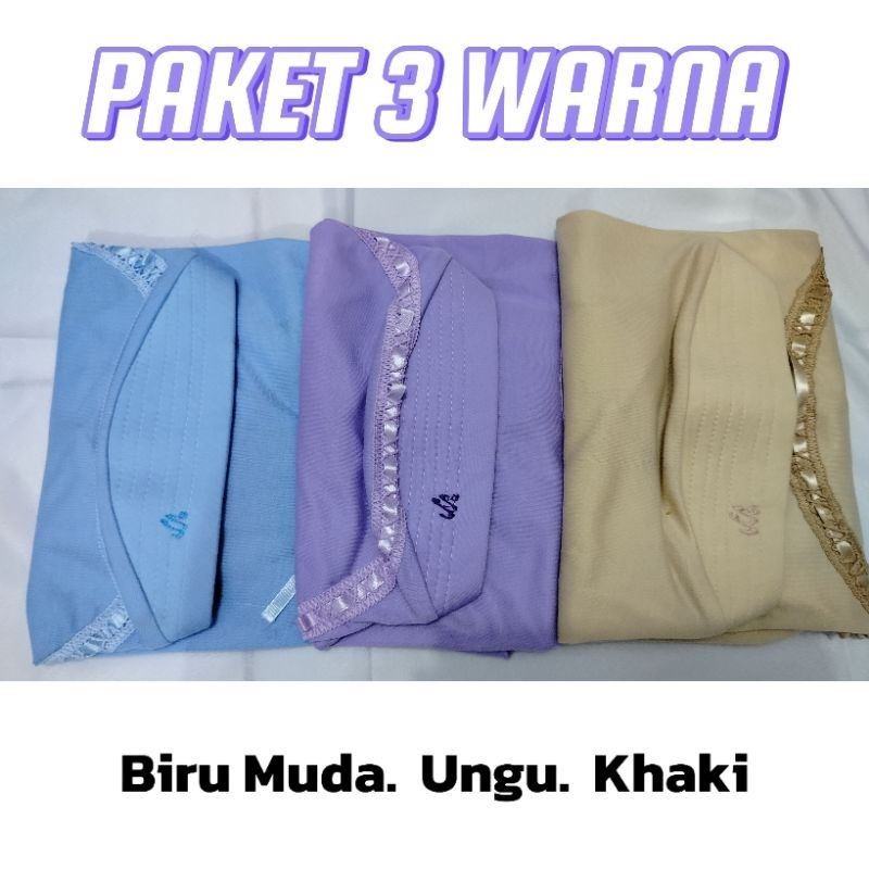PAKET 3 WARNA Jilbab sekolah Rabanikw (M) SD TK PAUD // hijab instan anak sekolah model ASTRI HEMMY 
