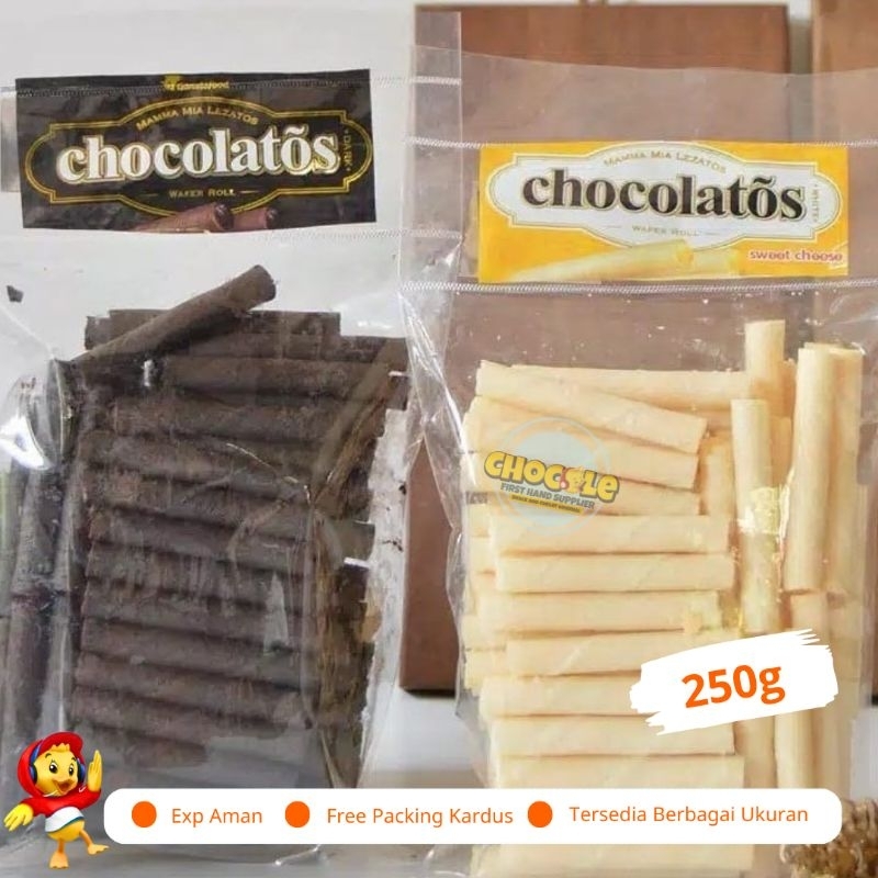 

PROMO 1.1 CHOCOLATOS 250G || PUSAT GROSIR SNACK DAN COKLAT KILOAN ORIGINAL || WAFER II LEBARAN 2024