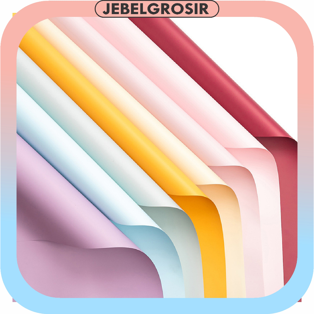 

Kertas Buket Full Color Solid Polos Opp Flower Wrapping Cellophane KB6301