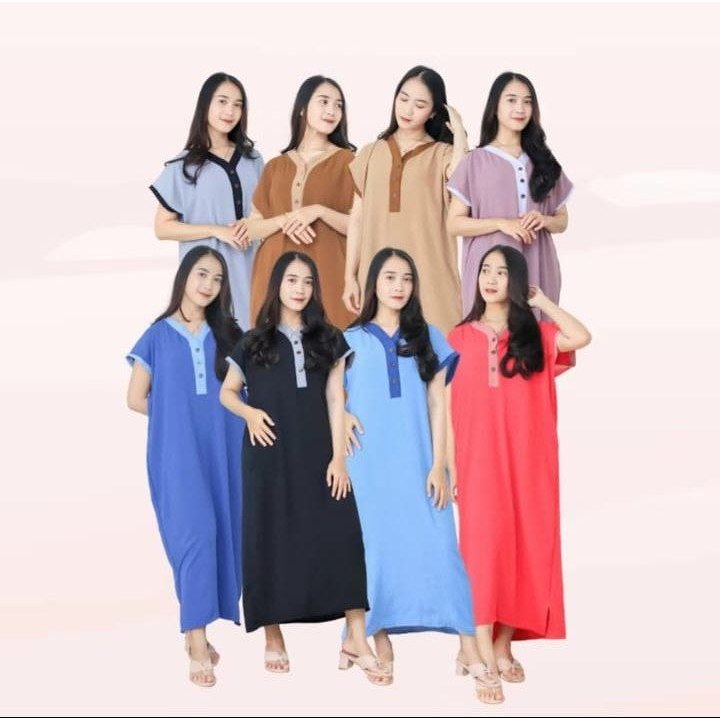 Paket Usaha 3 Daster Shafira Crinkle 100 K Dapat 3 Pcs