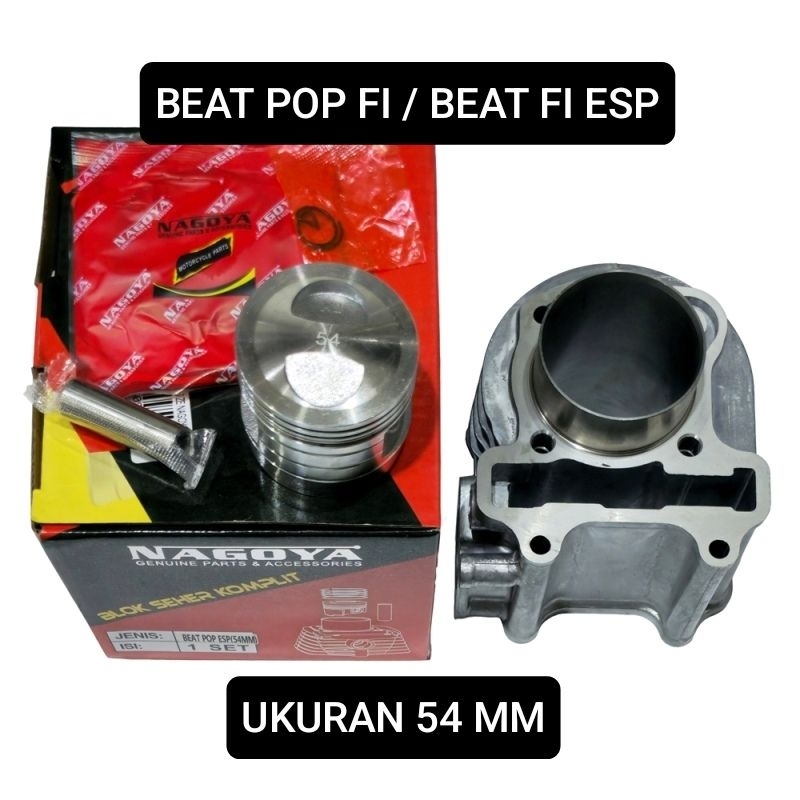 BLOK SEHER BORING PISTON BORE UP NAGOYA RACING 54 MM K44 BEAT POP / BEAT FI ESP 2016 2017 2018 2019