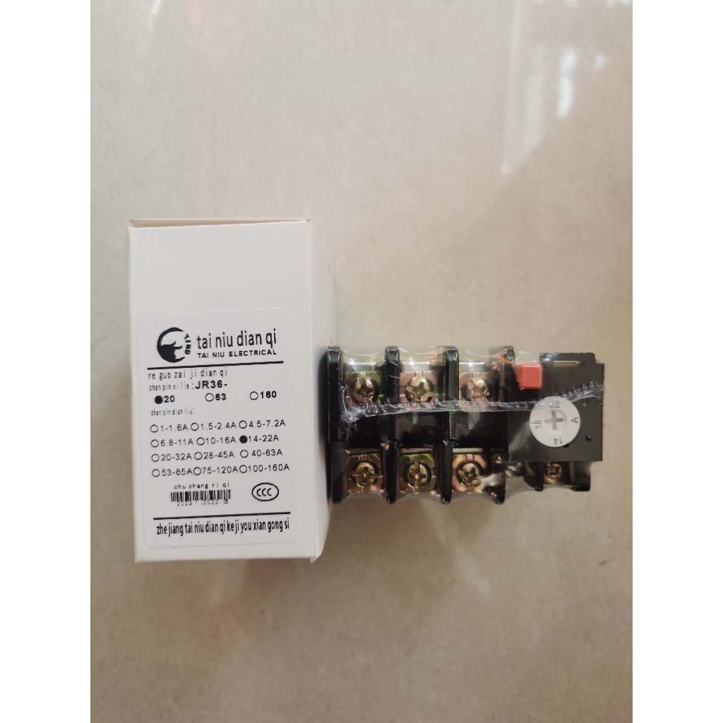 Relay Protector JR36-20 14-22A - Thermal Relay Tai Niu Electrical