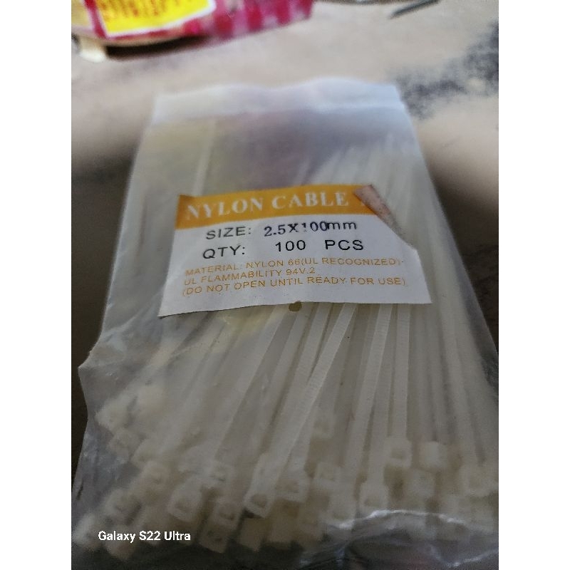 nylon cable/kabel ties 2.5 x 100mm